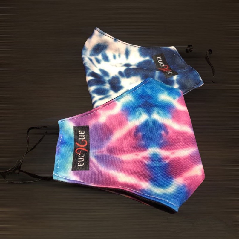 Masker Berkendara Printing Unisex Motif Tie Dye