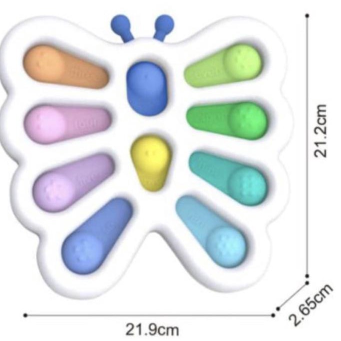 Grosir Simple Dimple Big Butterfly Simpel Dimpel Jumbo Kupu Pop It Fidget Toy