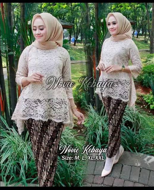 KEBAYA BRUKAT / BAJU KEBAYA / KEBAYA MODERN/ KEBAYA HITAM / BROKAT HITAM-6