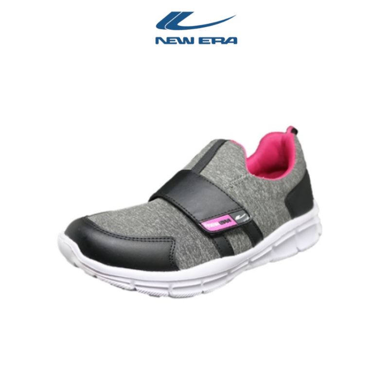 Sepatu Wanita / Sepatu Running / Sepatu New Era Abu-abu Hitam Pink