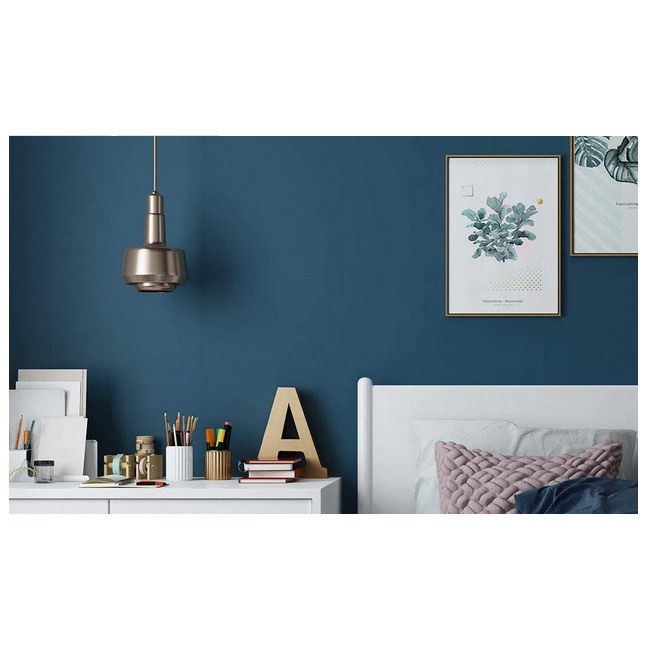 Termurah Wallpaper Sticker Murah Wallpaper Dinding Ruang Tamu Motif Biru Navy Polos | Wallstiker Ruang Tamu Kamar Tidur Nyaman