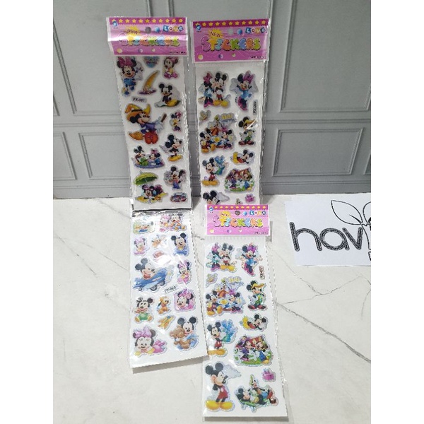 sticker gambar/sticker anak/Stiker Hologram-MICKEY