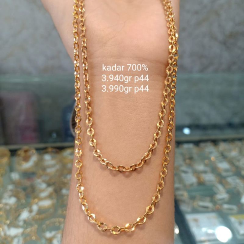 kalung emas Jakarta kadar 700%