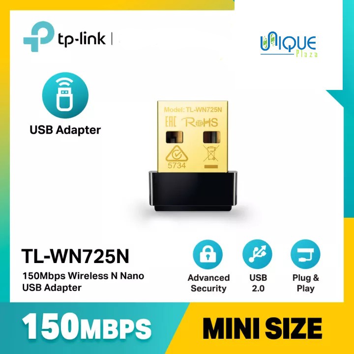 TP-LINK TPLink TL-WN725N 150Mbps Wireless N Nano USB Adapter