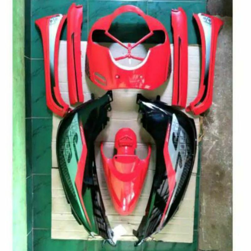 Cover full body halus Scoopy new 2017 - 2020 Ring 12 Merah Hitam