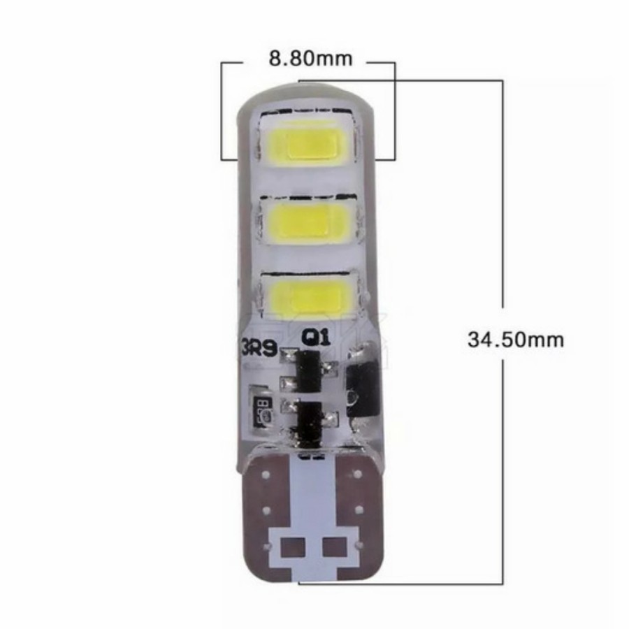 Lampu LED T10 Jelly Silicon Diam Sein Senja T10 Silicon Jely LED Sen Aksesoris Variasi Motor