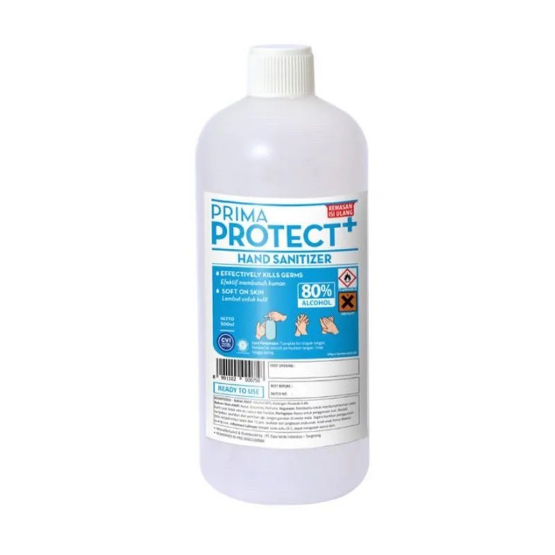 Prima Protect+ Hand Sanitizer Sanitiser 500ml PUMP / REFILL Promo