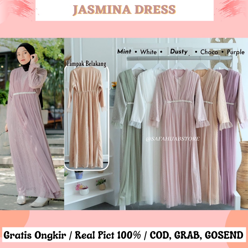 JASMINA DRESS / SILMI DRESS PESTA / DRESS KONDANGAN BUSUI / DRESS BRUKAT / GAMIS KONDANGAN / GAMIS BRUKAT