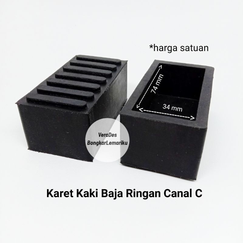 Karet Kaki Baja Ringan 35x75 mm Canal C