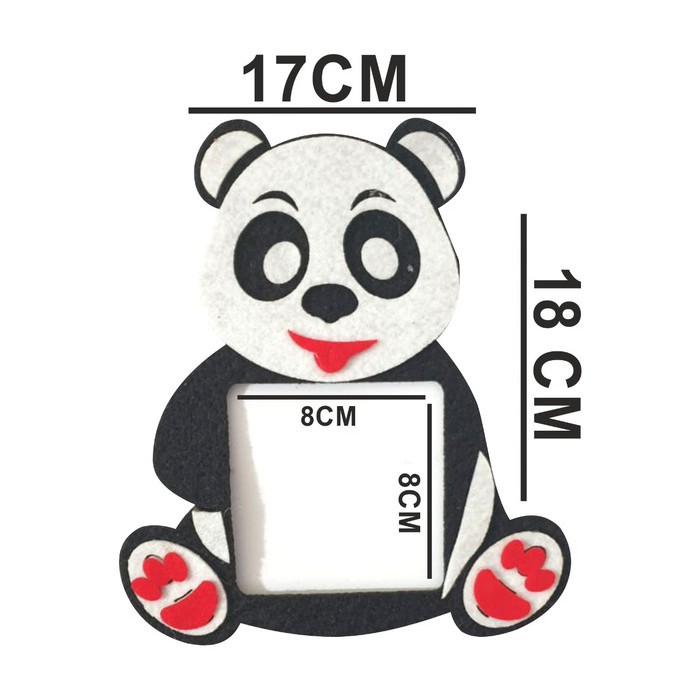 Queen_Fashions Frame Saklar Lampu Wall Stiker panda 1117