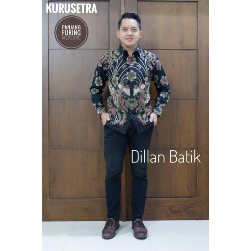 KEMEJA BATIK PRIA TERBARU BATIK KURUSETRA KEMEJA BATIK PRIA LAPIS FURING KATUN PRIMISIMA BATIK SOLO