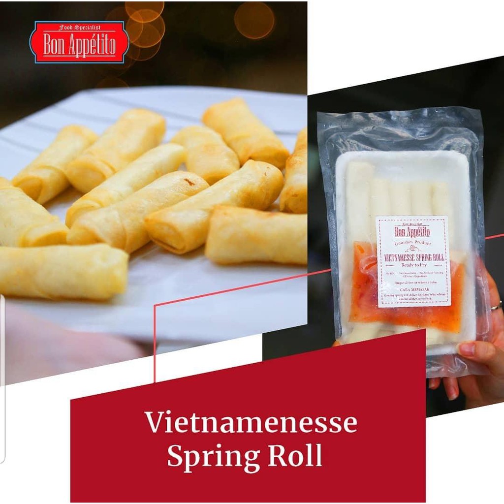 

Vietnamesse Spring Roll Isi 12 Pcs / Lumpia Beku / Risoles Beku / Ready To Fry