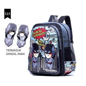 Tas Sekolah Anak Laki Garsel GWI 5916 (Bonus Sandal)