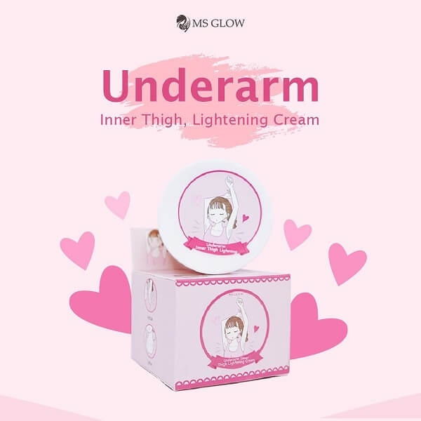 Underarm ms glow || krim pemutih ketiak || pemutih lipatan || ms glow underarm