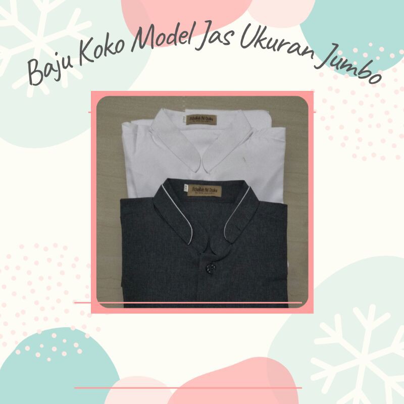 Baju Koko Pria Model Jas Ukuran Jumbo
