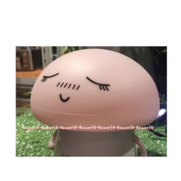 Eglare Night Lamp Lampu Tidur Unik Boneka Jamur Mushroom Mush room Pink Putih