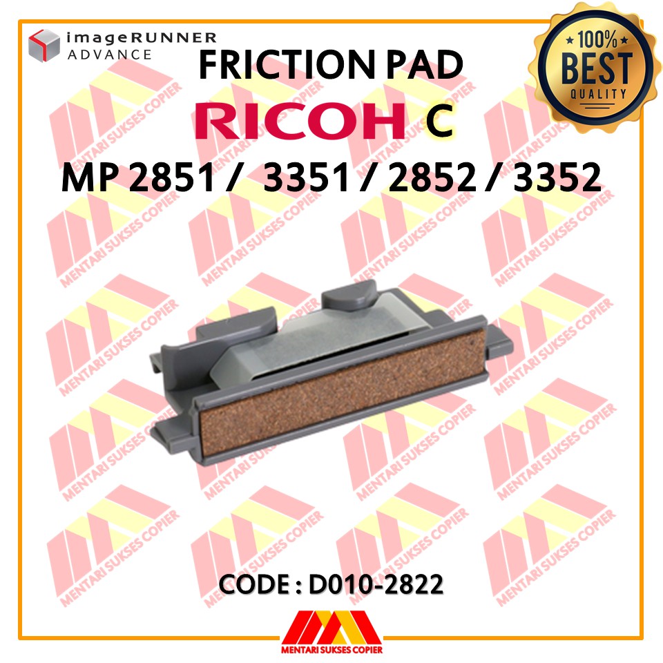 FRICTION PAD PAPER TRAY C - RICOH MP2851/3351/2852/3352