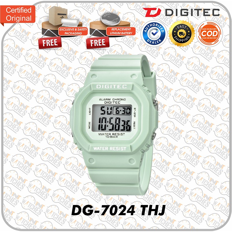 Jam Tangan DIGITEC DG-7024 / DG 7024 / DG7024 4088  Watch ORIGINAL-Green - THJ