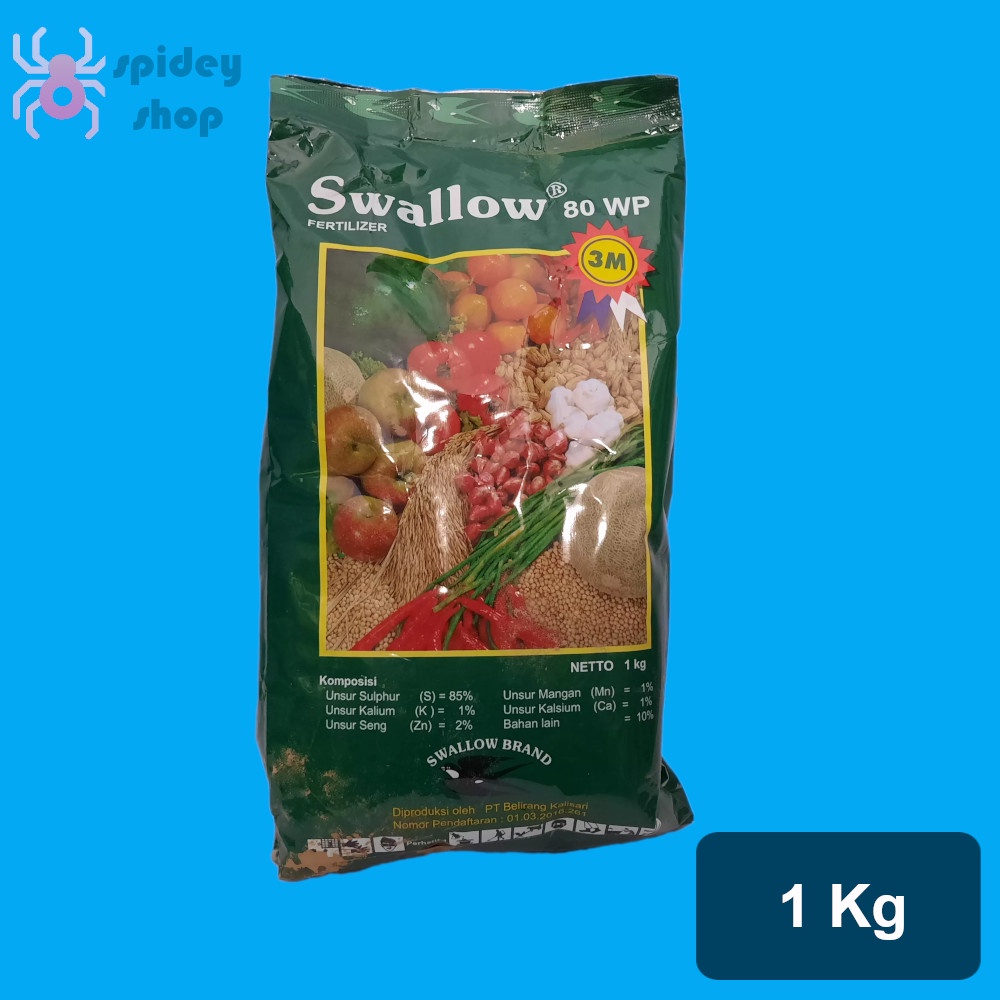 Swallow 1 Kg Fungisida Sulfur Belerang