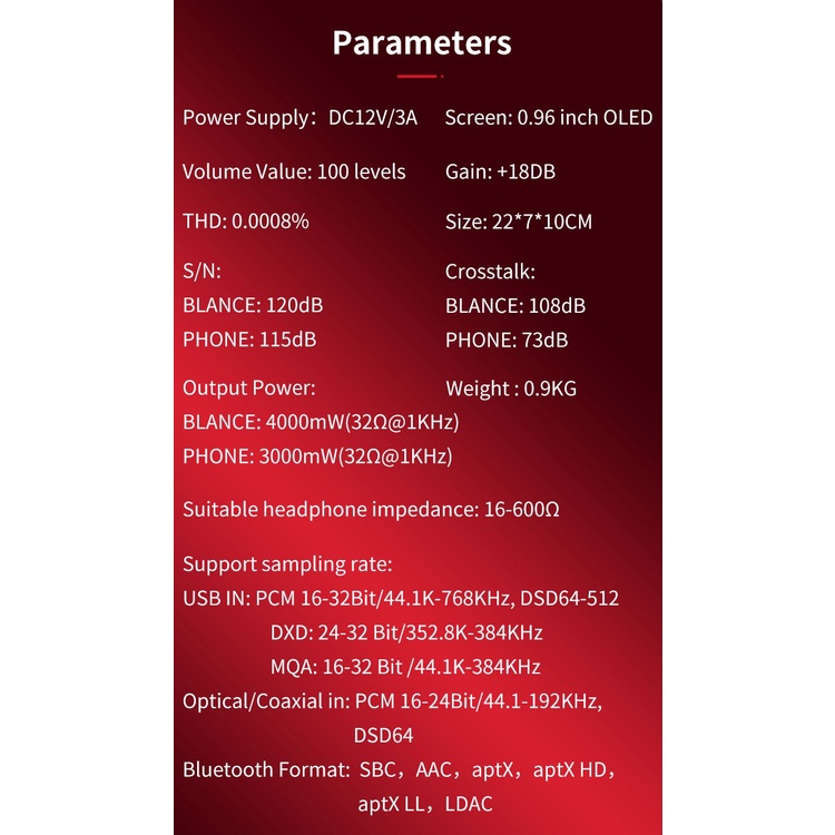 XDUOO XA-10 AK4493*2 MQA Balanced DAC &amp; Headphone Amplifier XA10 DSD512 PCM32bit/768KHZ