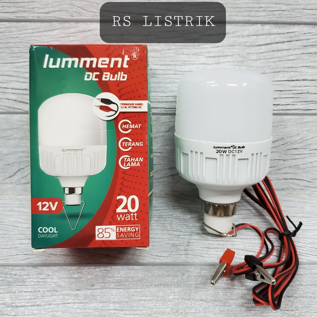 Lampu DC LED Lumment 20 Watt Lampu Aki 12V