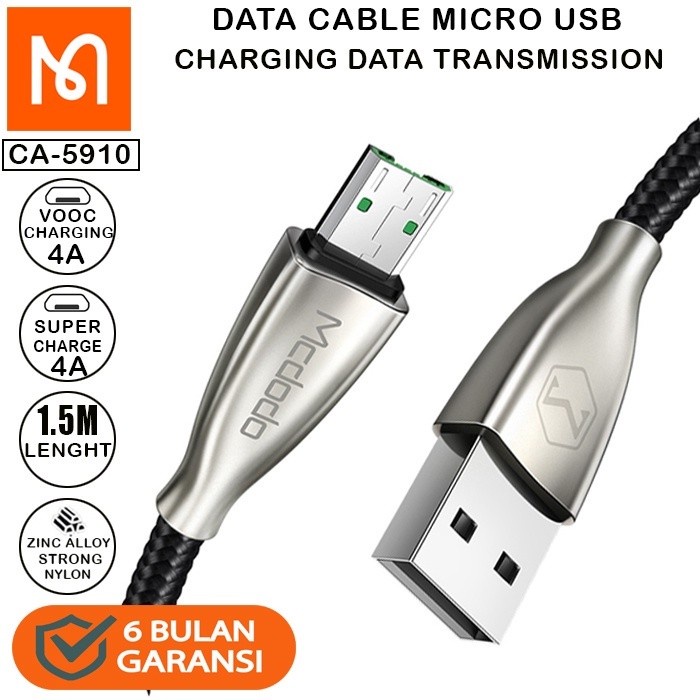 Kabel Data Micro USB Mcdodo CA-5910 Super Charger VOOC 4A 1.5M