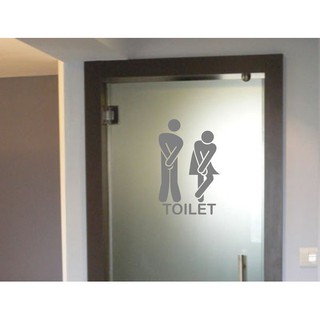 Promo Stiker  Pintu  Cutting Sticker Sign Tanda Pintu  TOILET 