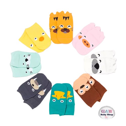 GAB - Kaos Kaki Bayi Korea Anti Slip Karakter Animal