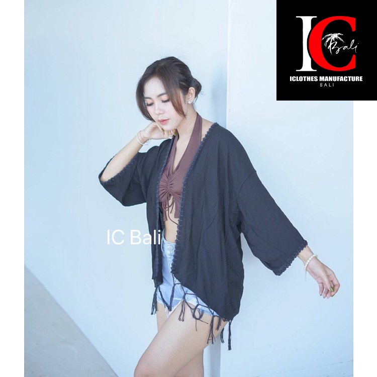 CARDIGAN PENDEK RAJUTAN RENDA/ OUTERWEAR TERBARU C004