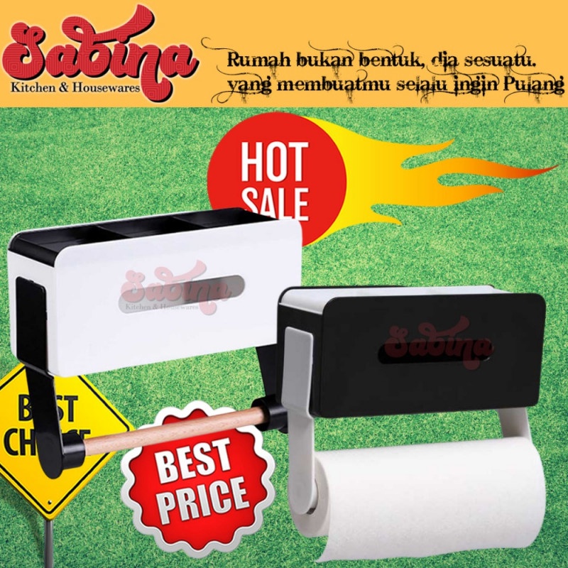 ROVOGO Gantungan Tempat Tisu Toilet Dapur Tissue Wall Mount - RV650