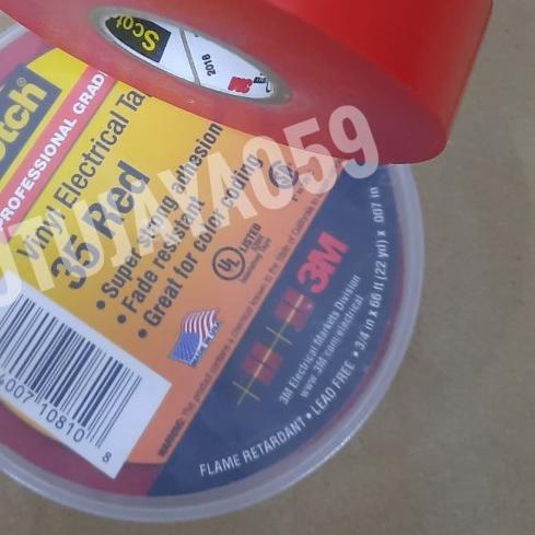 

➥ Jual 3M Scoth 35 Vinyl Electrical tape Red ™