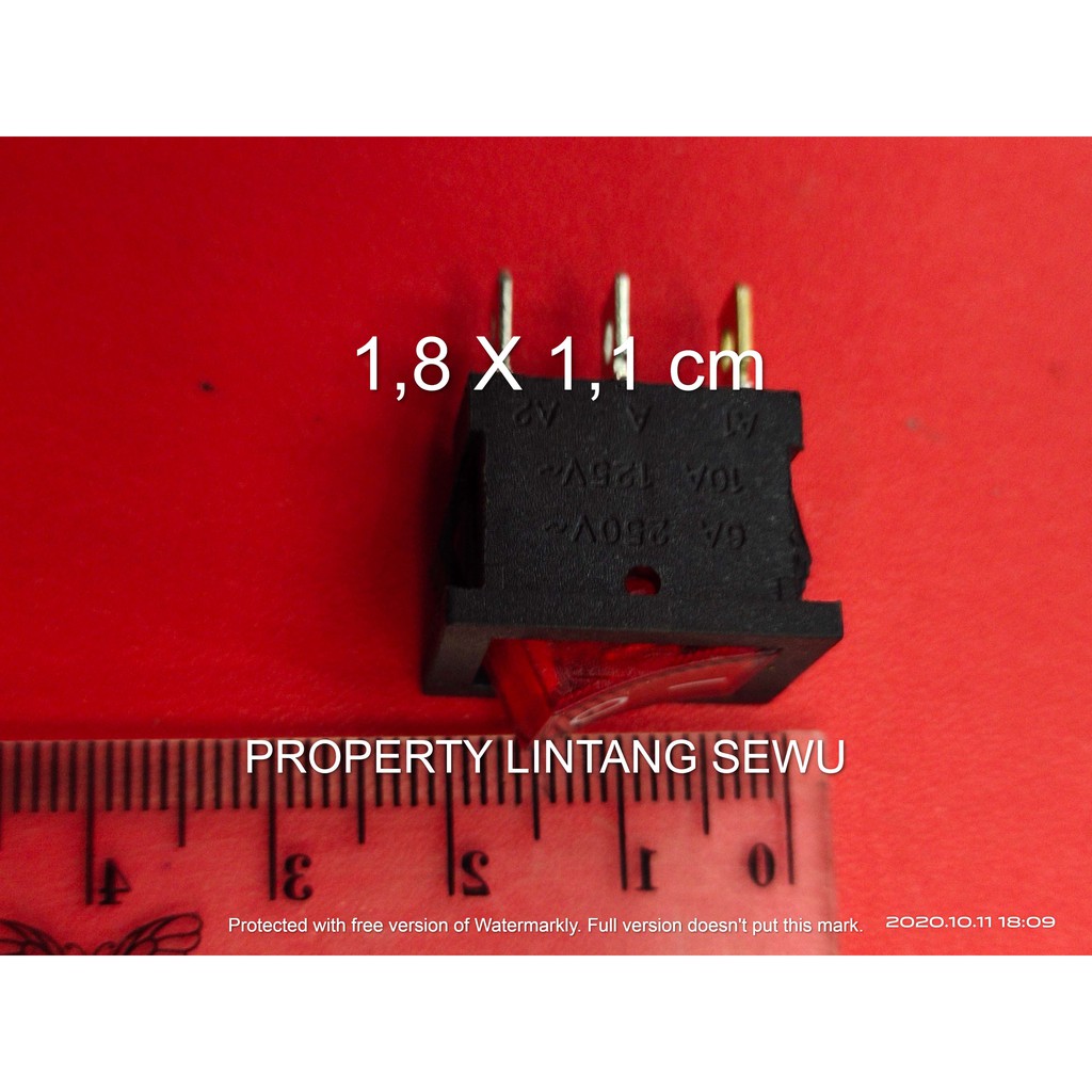 SAKLAR POWER LAMPU 220V speaker aktif Rocker switch 3 pin saklar 3 kaki karaoke UKURAN UMUM