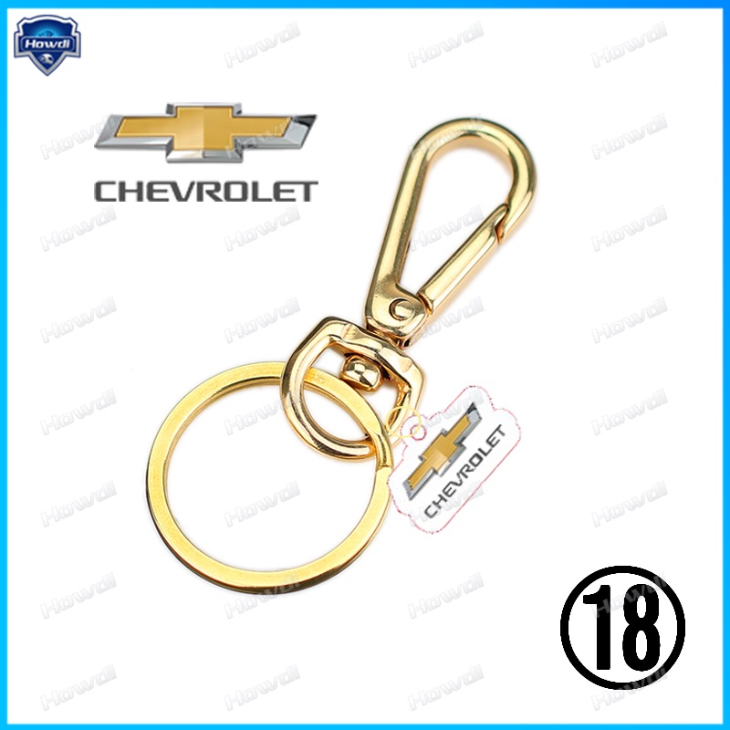 Set Gantungan Kunci Kreatif Bahan Metal Dengan logo Chevrolet