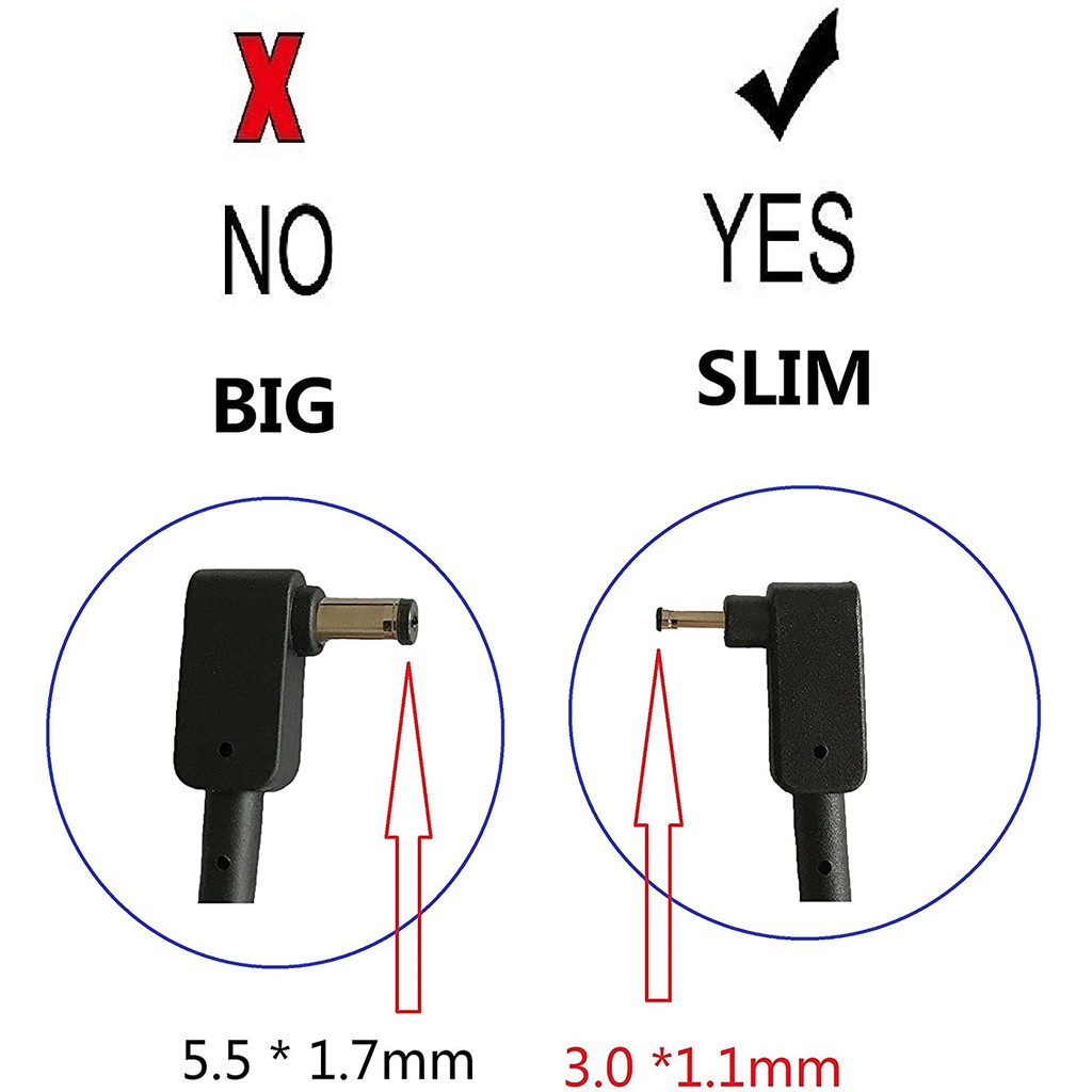Adaptor Charger Acer Aspire S7 391 V3-371 A13-045N2A 19V 2.37A 3mm