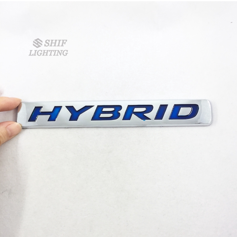 1Pc Stiker Emblem Logo HYBRID Bahan ABS Untuk Dekorasi Mobil Toyota