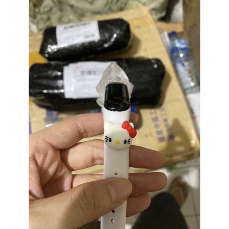 Jam Tangan Anak Elektronik LED Motif Kartun Tahan Air-HELO KITTY