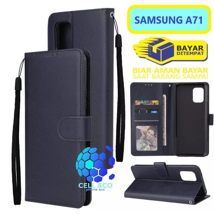 Flip cover SAMSUNG A71 Flip case buka tutup kesing hp casing hp flip case leather wallet