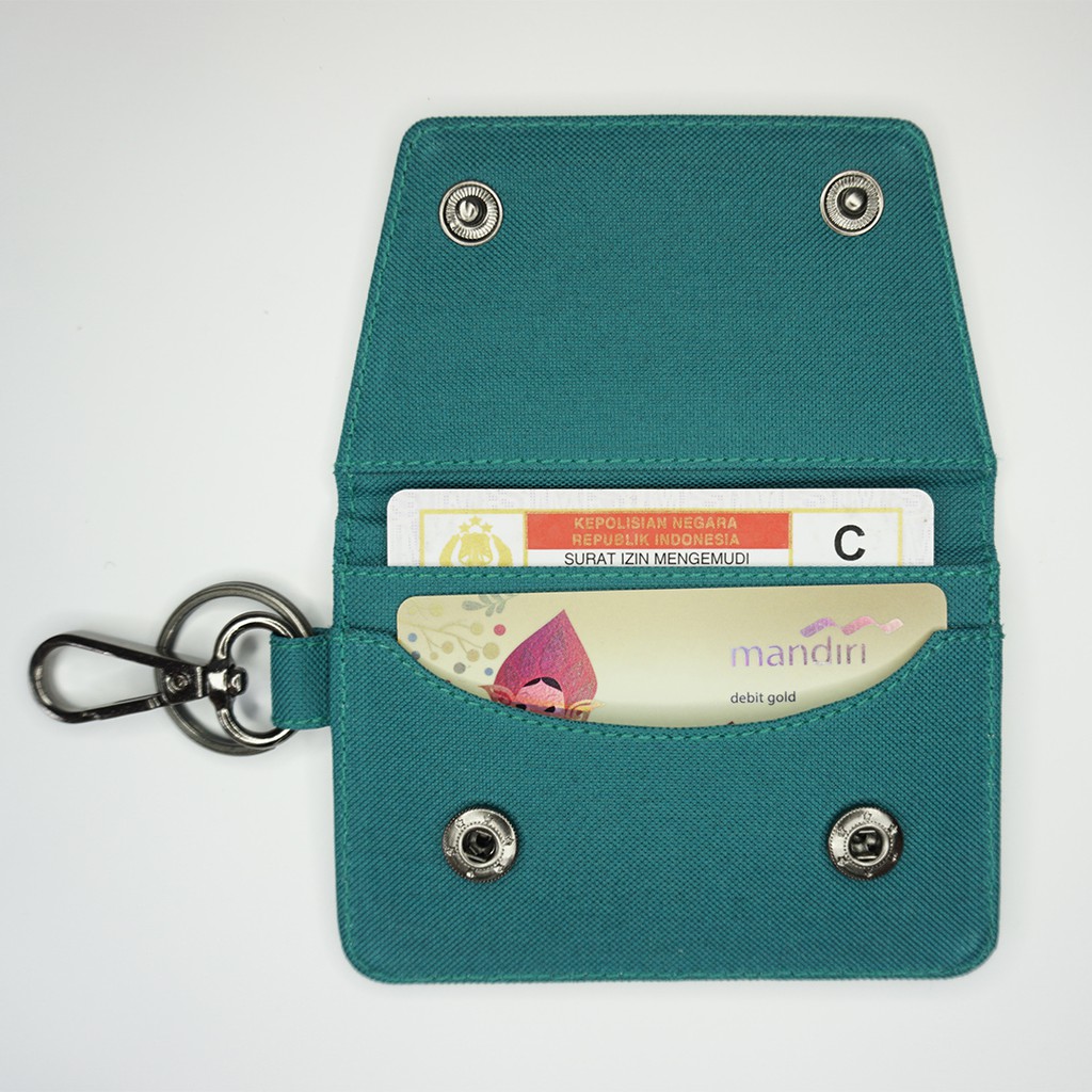 Gantungan Kunci Mobil Motor / Keychain / Dompet STNK Slim / Warna Tosca - UGDA0006