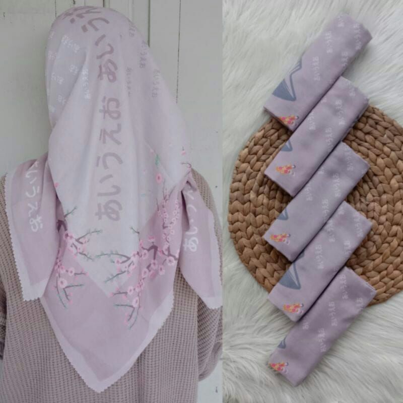 JILBAB KORAN KOREA SAKURA // JILBAB SEGI EMPAT VIRAL // KORAN ,KOREA, ARAB