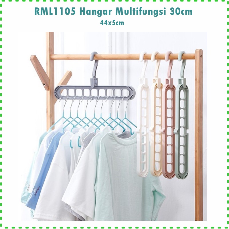 RML1105 Hanger Baju Multifungsi/Hanger Ajaib 30cm