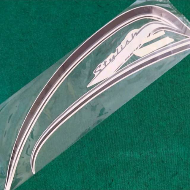 stiker stripping honda Scoopy 2015 - 2016 Stylish cream krem