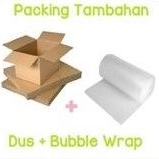 

PACKING TAMBAHAN DUS BOX + BUBLE WRAP
