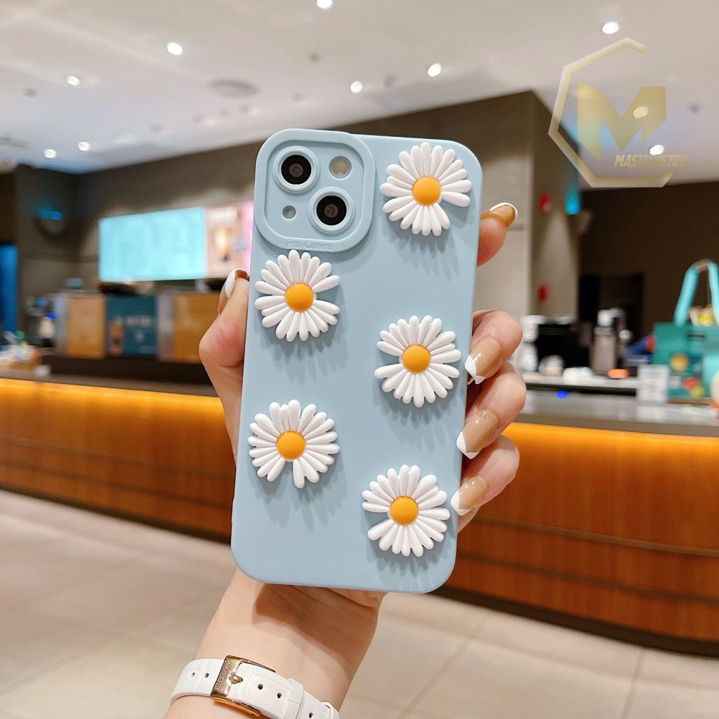 SOFTCASE PROCAMERA BUNGA DAISY 3D XIAOMI REDMI 4A 4X 5 5 PLUS 5A 6 POCO M3 M4 X3 PRO MA3418