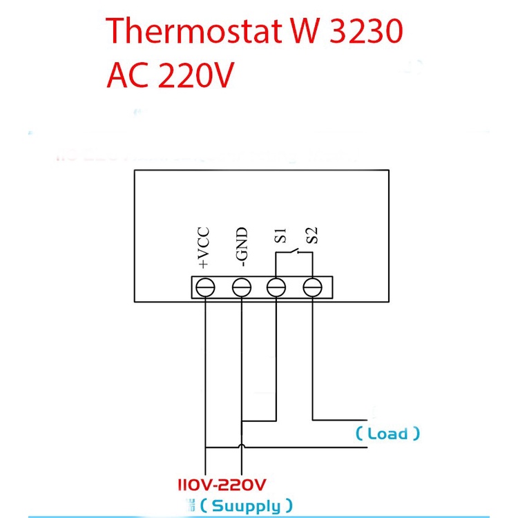 Thermostat 220V high precision temperature controller digital W3230