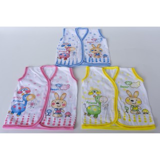 3Pcs Baju  Bayi  tanpa  lengan  newborn  baju  kuntung yukensi 