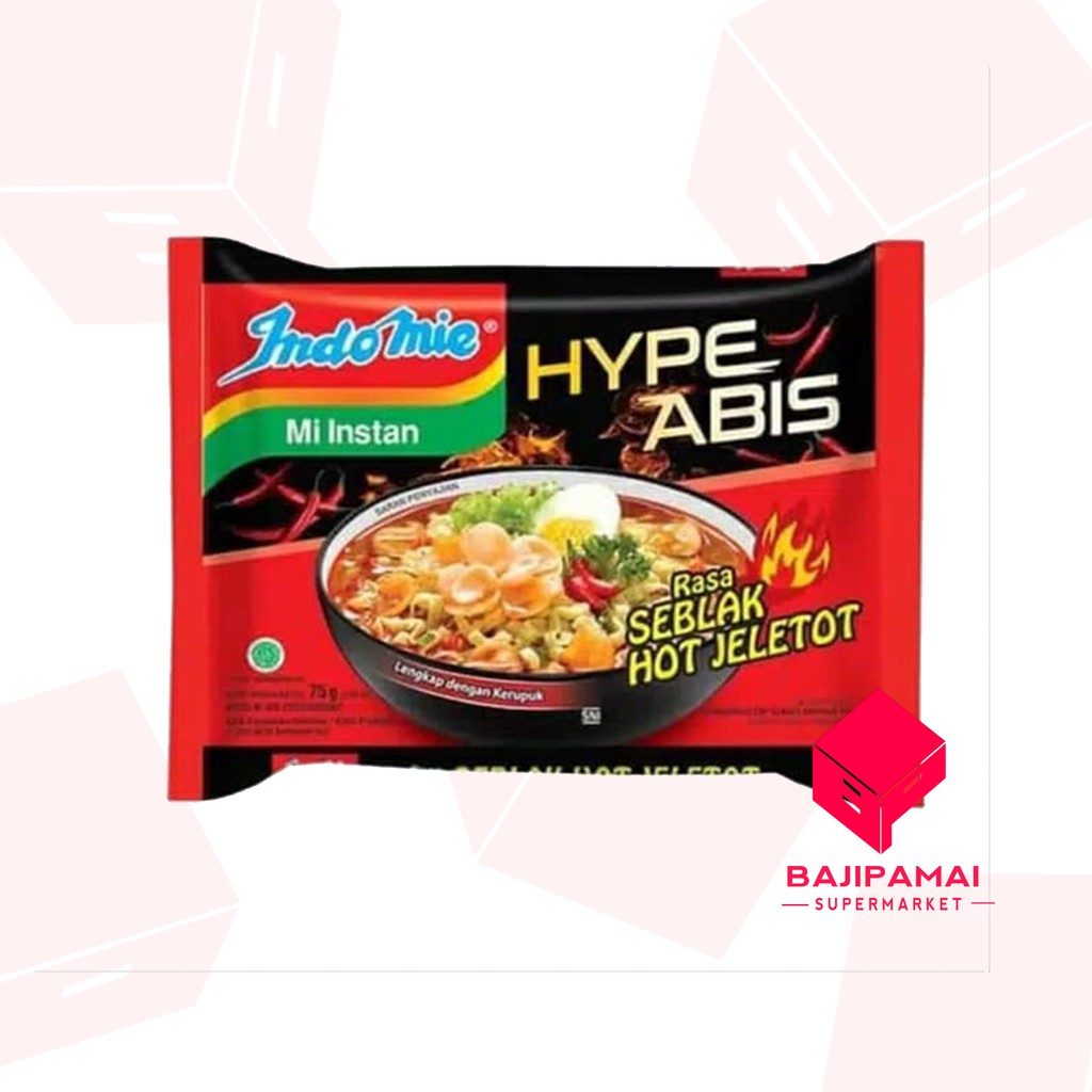 

INDOMIE HYPE ABIS SEBLAK HOT JELETOT 75 GR