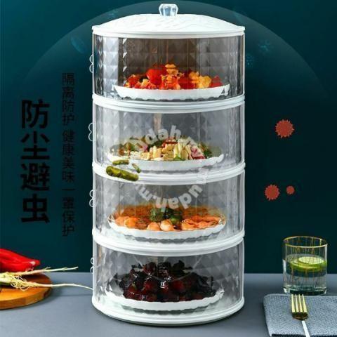Fudokaba/ Tutup Makanan Diamon Kristal / Penutup Makanan / Tudung Saji 4 Susun