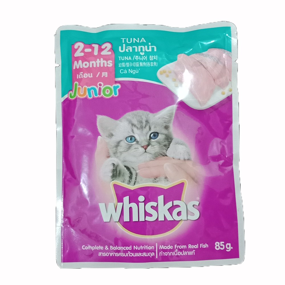 Makanan Anak Kucing Whiskas Junior Tuna 80 Gram