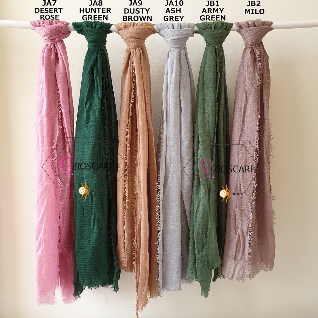 PASHMINA CRINKLE SHAWL PREMIUM / JILBAB PASMINA CRINKLE / HIJAB CRINCLE - A39