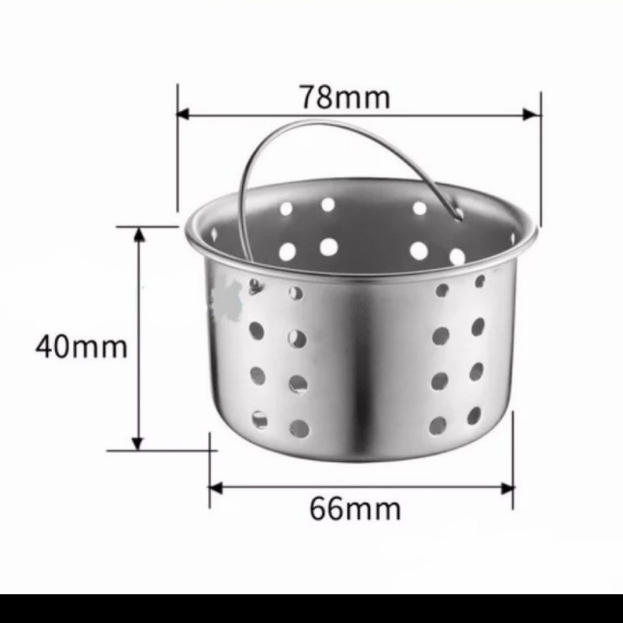 【GOGOMART】Saringan Wastafel Cuci Piring / Saringan Lubang Sink Stainless